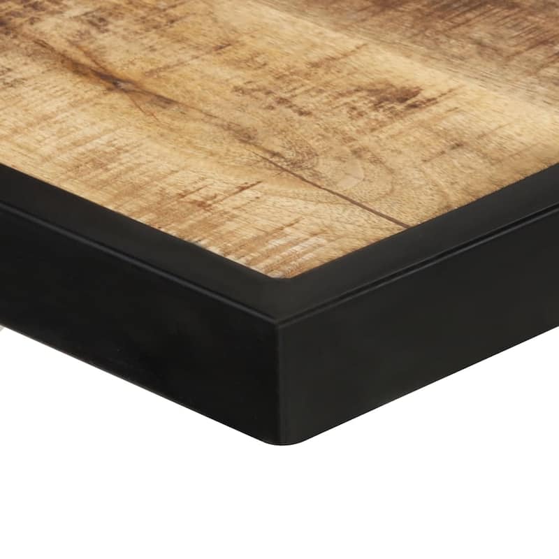 vidaXL Dining Table 78.7" Rough Mango Wood - 78.4" x 39.4" x 29.9"