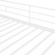 preview thumbnail 15 of 13, Multiple Functions Design Loft Bed with Guardrail, Shelves and Portable Desk, Twin Size, White