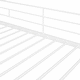 preview thumbnail 28 of 26, Twin Size Platform Bed with Rolling Desk and Bookshelf, Metal Loft Bed Frame with Full-Length Guardrails and Ladder