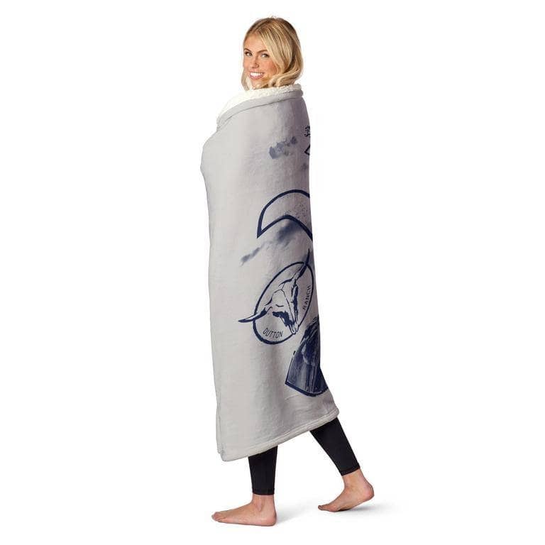 Paramount Yellowstone Silk Touch Sherpa Throw Blanket