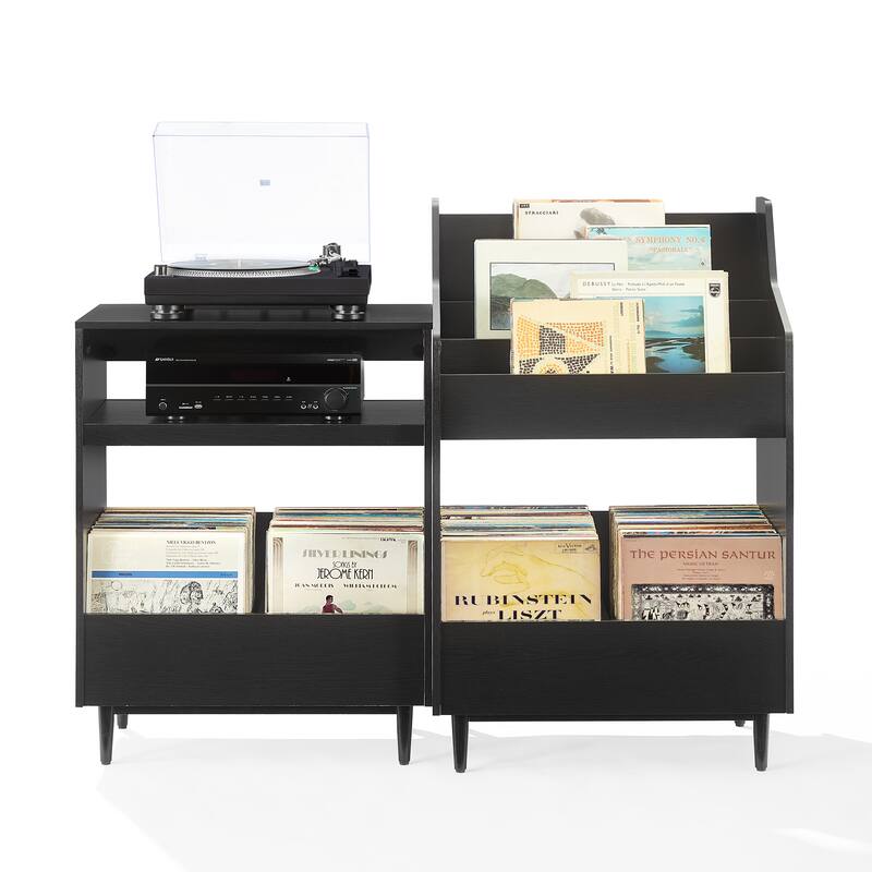 Crosley Liam 2-Piece Record Player Stand And Vinyl Storage Set