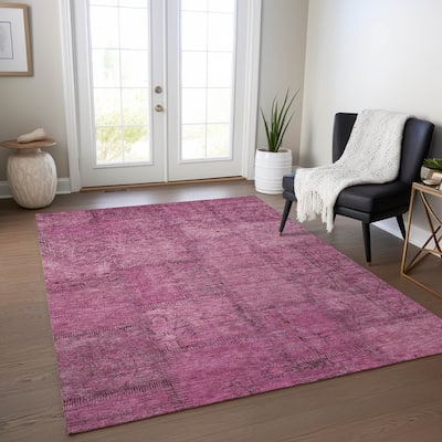 Machine Washable Indoor/ Outdoor Chantille Boho Traditional Rug