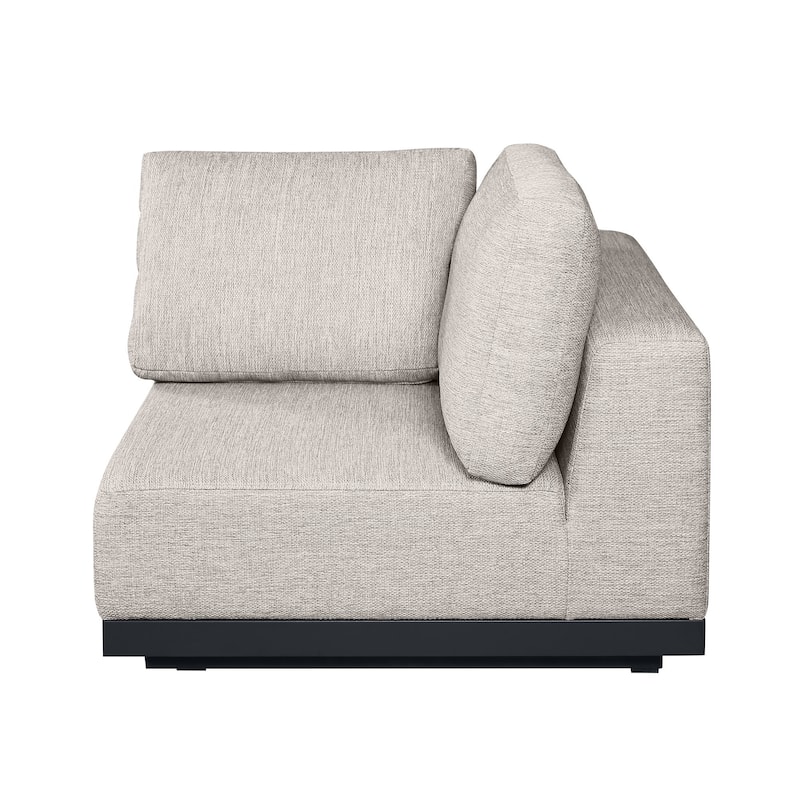Oslo Aluminum Outdoor Upholstered Corner Seat