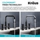 preview thumbnail 124 of 165, Kraus Urbix Industrial Solid Brass Kitchen Faucet