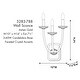 preview thumbnail 4 of 6, Minka Lavery 5283 Atella 3 Light 14" Tall Wall Sconce