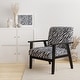 preview thumbnail 5 of 24, Designart "Zebra Striped " Upholstered Cabin & Lodge Accent Chair and Arm Chair