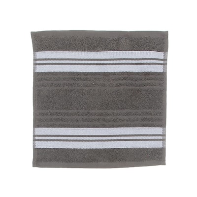 Deluxe Wash Cloth (12 X 12) (Cool Gray) - Set of 6