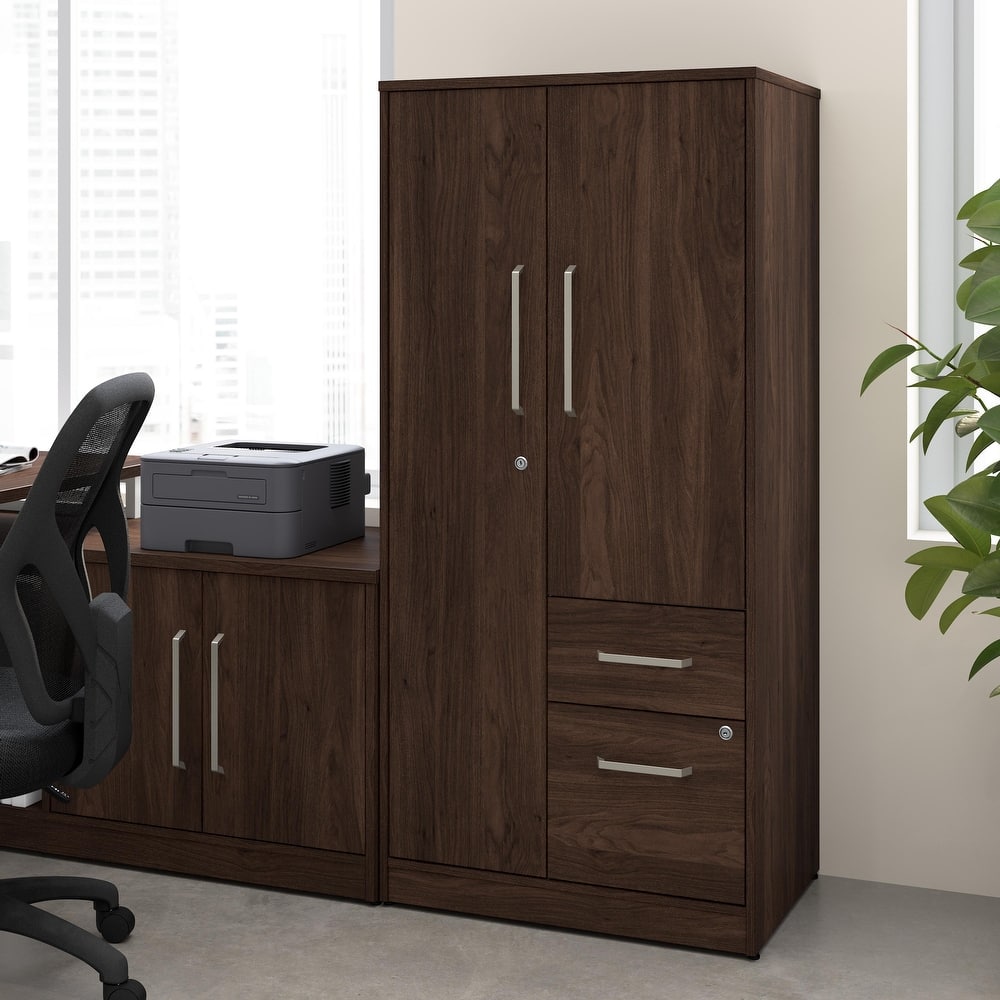 Bush Business Furniture Vista Wardrobe Cabinet with Drawers