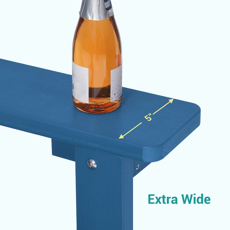 Bonosuki Outdoor HIPS Weather-Resistant Plastic Adirondack Chairs