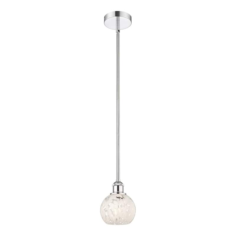 Innovations Lighting 616-1S 8 6 White Mouchette Pendant White