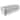 70 x 120in 10pk Rectangular Polyester Tablecloths  Silver
