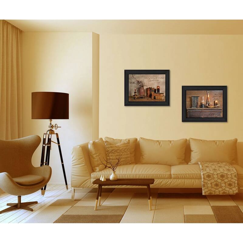 TrendyDecor4U Contemporary "Candles" 2-Piece Vignette by Billy Jacobs