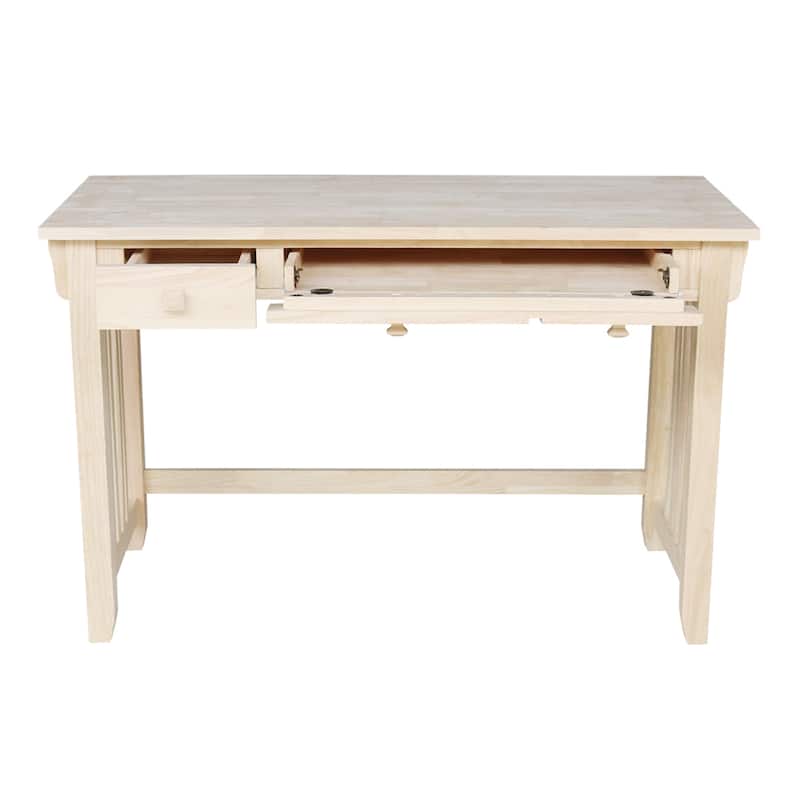 Mission Solid Wood Unfinished Computer Desk
