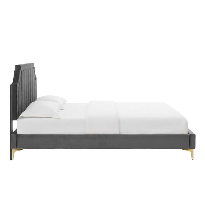 Sienna Performance Velvet Full Platform Bed