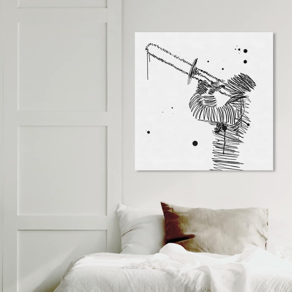 Hatcher and Ethan Prints 'Jazz Melody' Music and Dance Black Wall Art Canvas Print