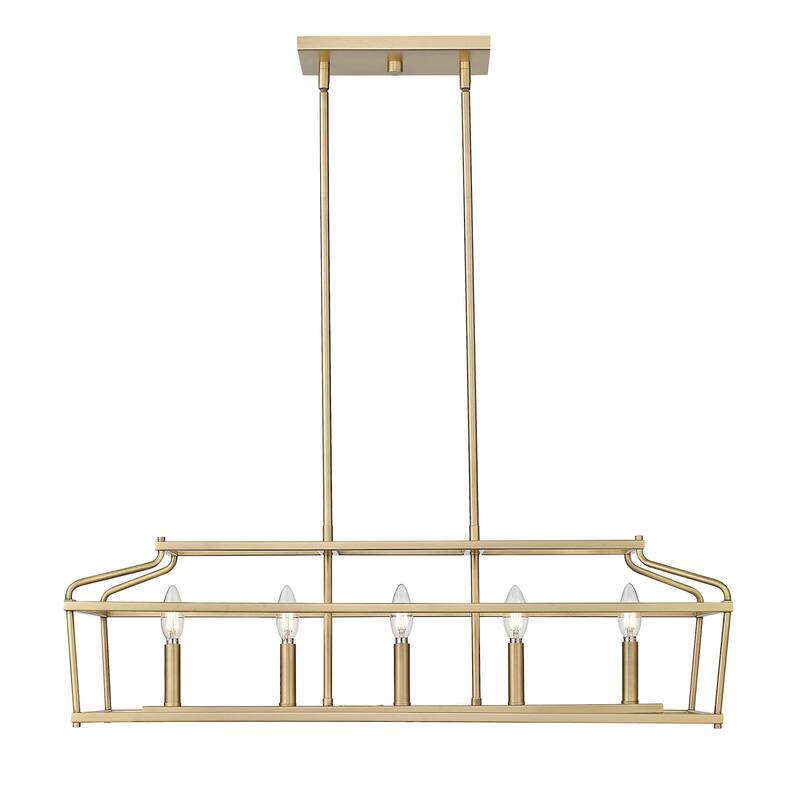 Millennium Lighting 19105 Nellita 5 Light 34" Wide Linear Chandelier