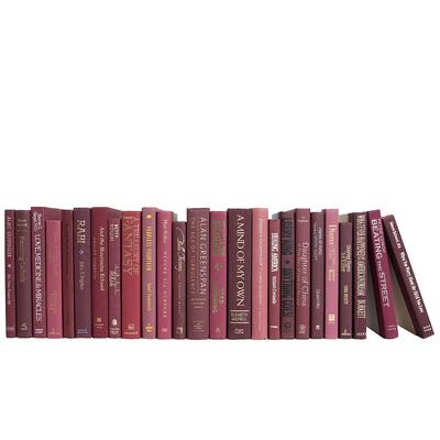 Books Burgundy Decorative Accessories: Bordeaux Color By The Foot