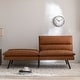 preview thumbnail 6 of 8, EGOHOME 71" Faux Leather Convertible Sofa with Split Back