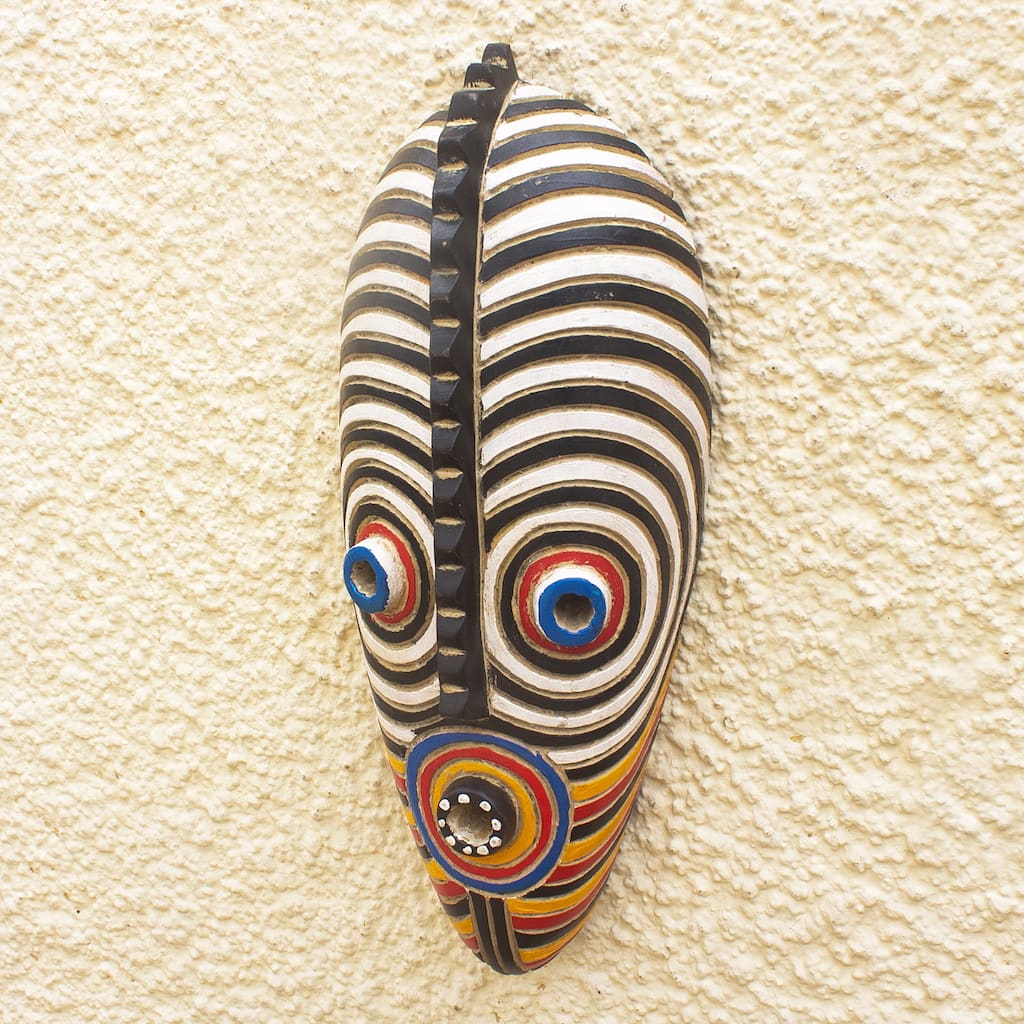 Novica Handmade Dinpa African Wood Mask