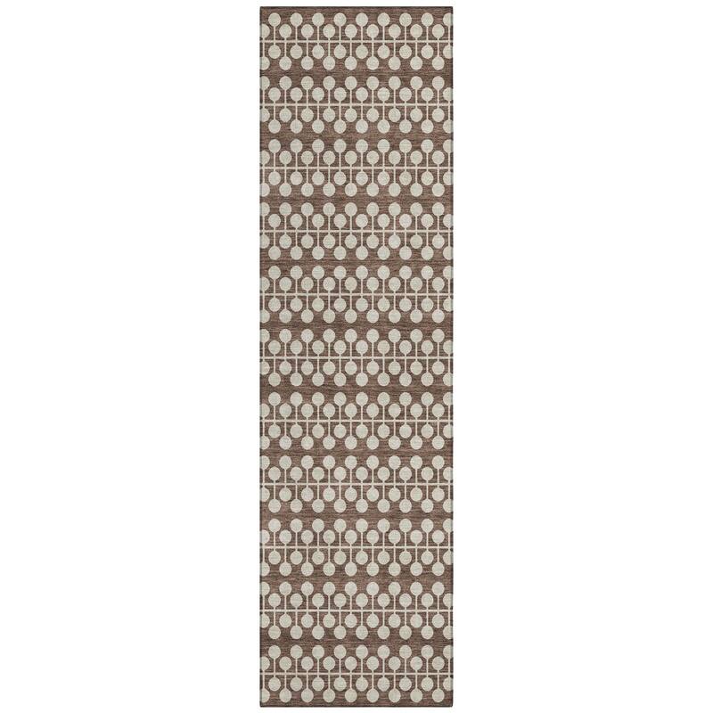 Machine Washable Indoor/ Outdoor Modern Ailey Chantille Rug