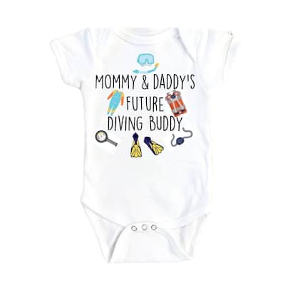 Diving Icons - Baby Boy Girl Clothes Infant Bodysuit Funny Cute Newborn
