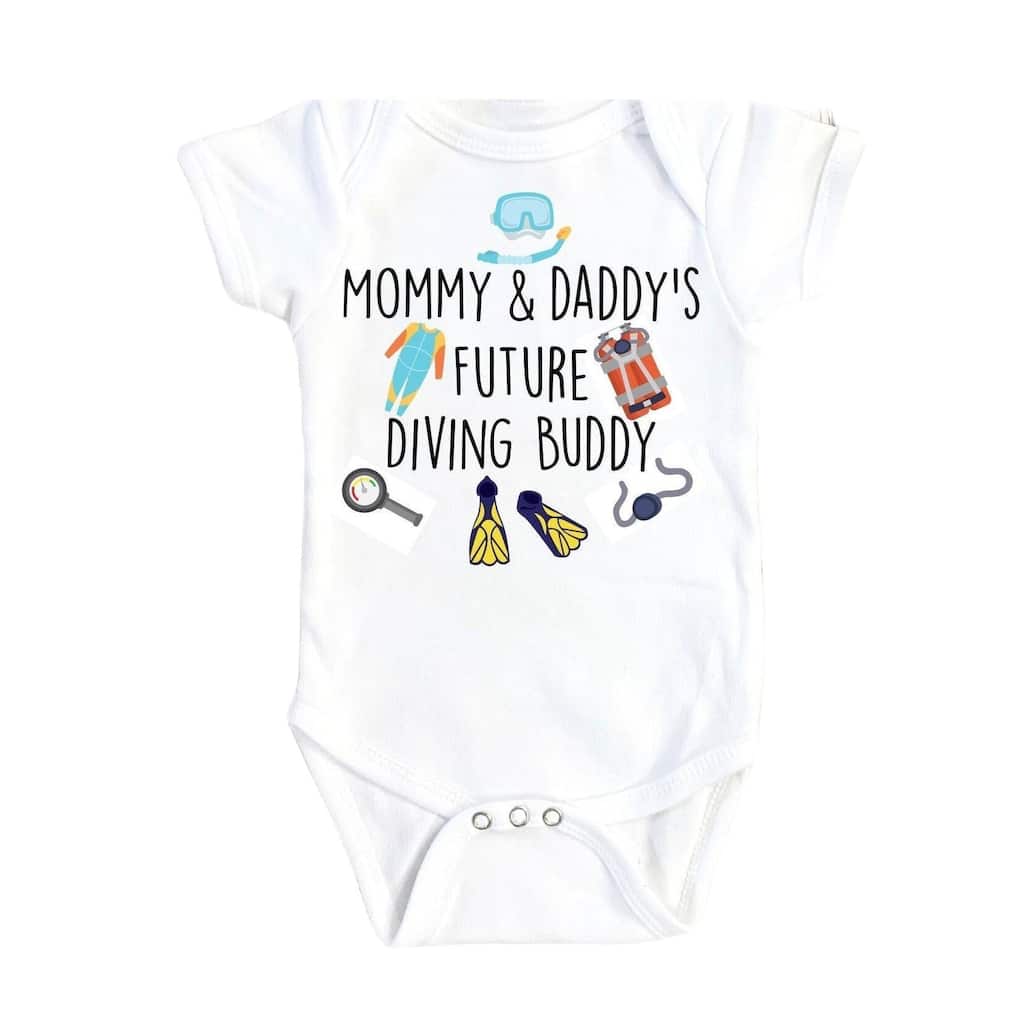 Diving Icons - Baby Boy Girl Clothes Infant Bodysuit Funny Cute Newborn