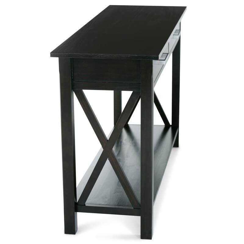 WYNDENHALL Waterloo SOLID WOOD 47 inch Wide Contemporary Console Sofa Table - 47.4 Inches wide