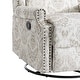 preview thumbnail 11 of 13, Linen Manual Swivel Base Recliner Chair with Footrest
