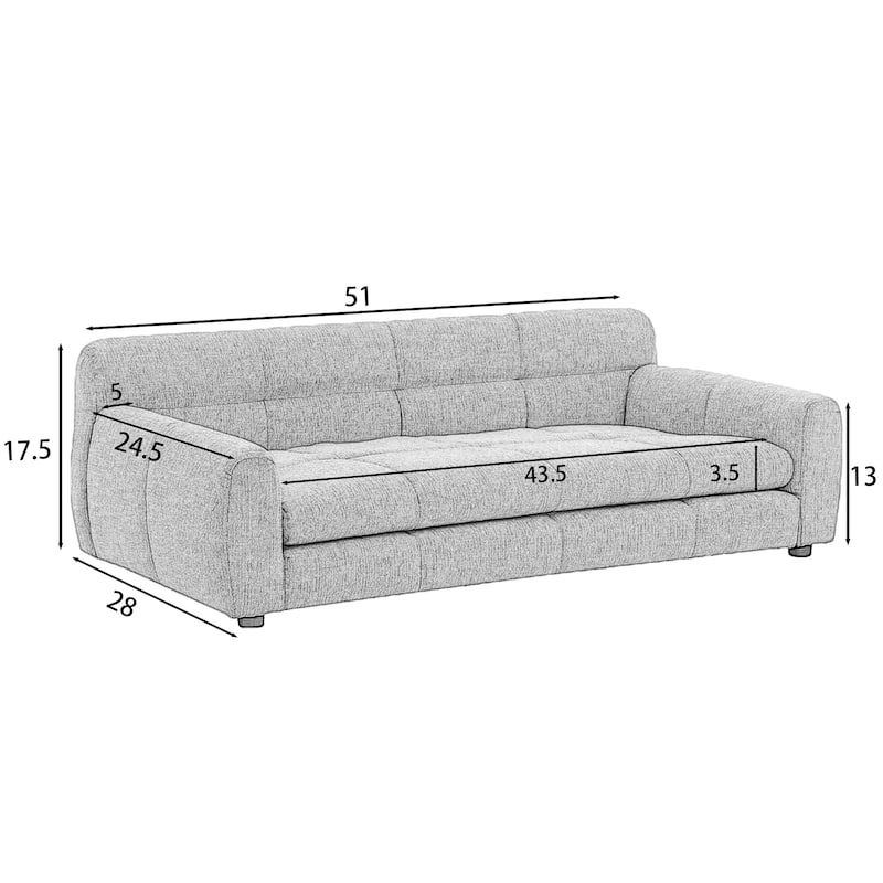 Modern Soft Pet Sofa Bed for Dogs Up to 130lbs