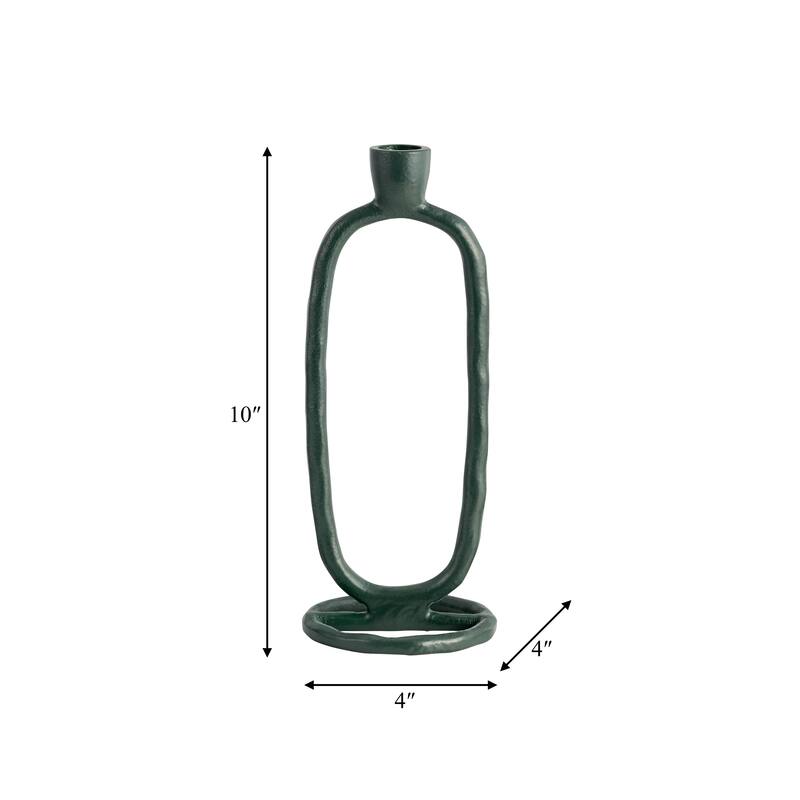 Sagebrook Home Oval Ring Taper Candle Holder