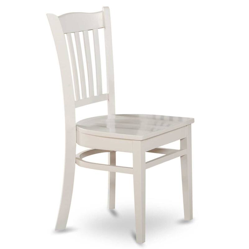 HomeStock 6-Piece Rectangle Linen White Finish Solid Wood Top Dining Table with 1 Bench, 4 Chairs with Lattice Back