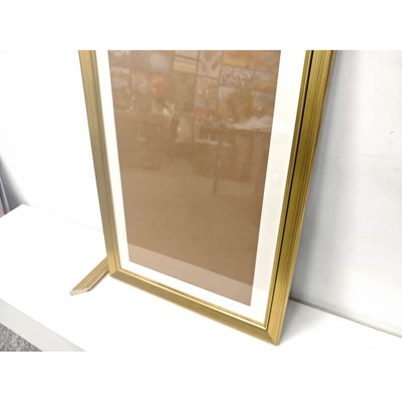 Solid Wood Picture Frame - Replaceable Canvas Art Frame with Organic Glass, Elegant Framed Wall Decor for Living Room