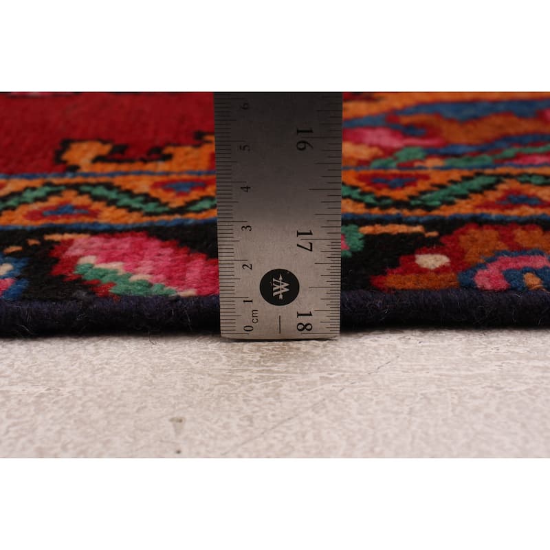 ECARPETGALLERY Hand-knotted Andelz Red Wool Rug - 3'5 x 12'11