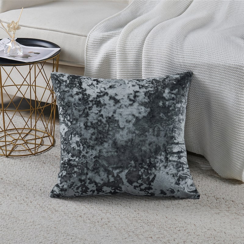 Rancho Crushed Velvet Throw Pillow Cover Set, NO INSERT