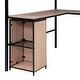 preview thumbnail 11 of 26, Full Size Metal Loft Bed with Bookcase, Desk, and Cabinet, Black - Space-Saving Design, Durable Construction for Bedroom