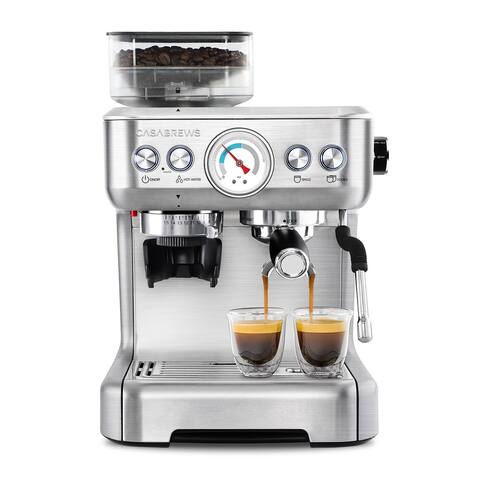 Casabrews 5700Gense All-in-One Espresso Machine with Grinding Memory Function
