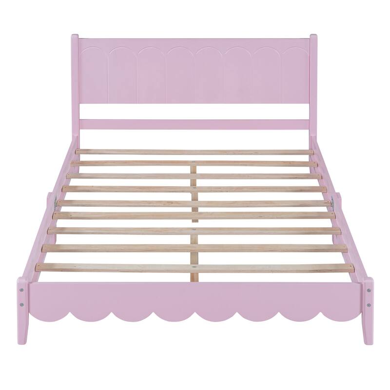 Vintage Style Platform Bed Frame