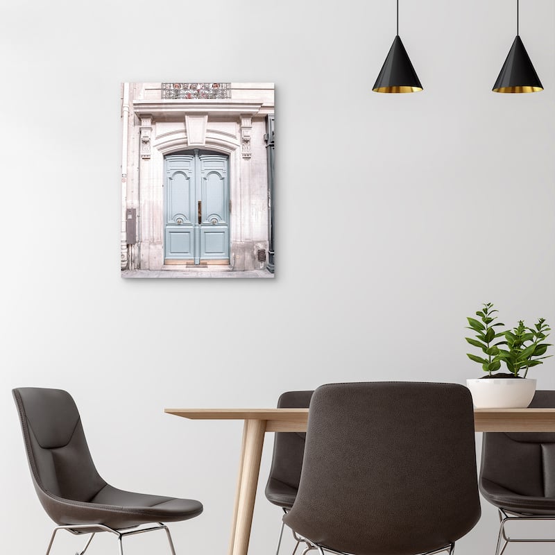 Paris Pastel Door by Heather Loriece Canvas Art Print