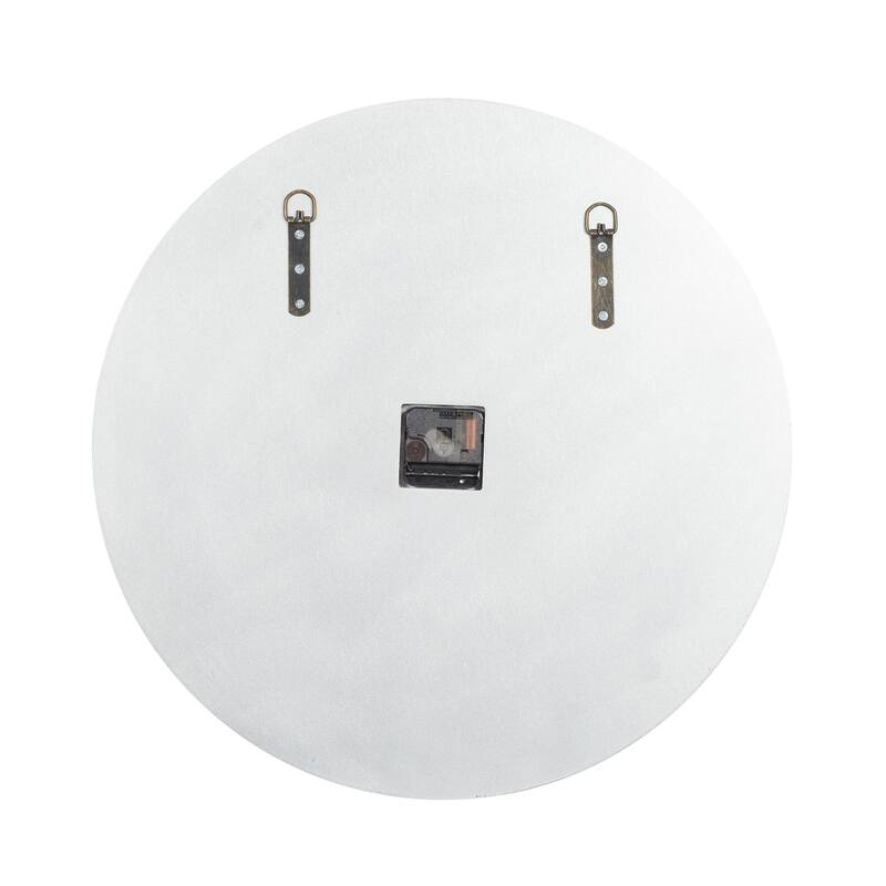 White MDF Glam Wall Clock No Theme 20 x 20 x 2