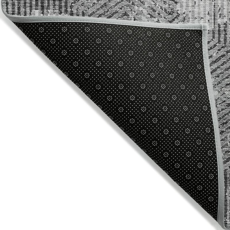 Machine Washable Indoor/ Outdoor Chantille Contemporary Maze Rug