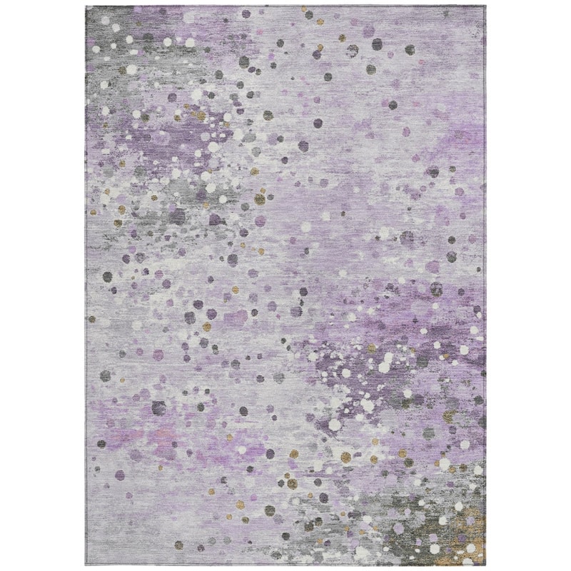 HomeRoots Abstract Transitional Rectangle Outdoor Rug