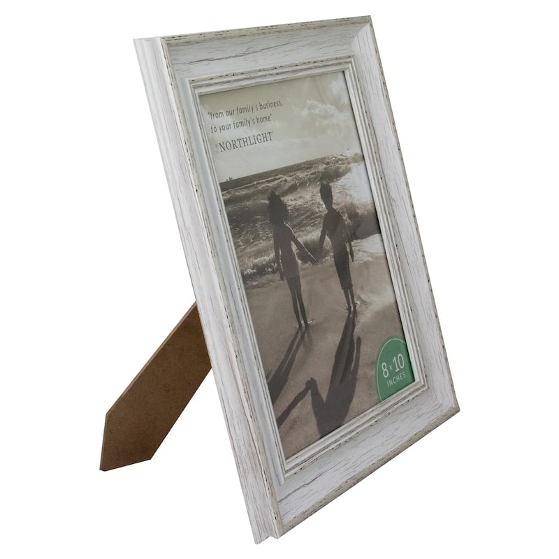 8" x 10" White Distressed Vintage Picture Frame Tabletop Decor