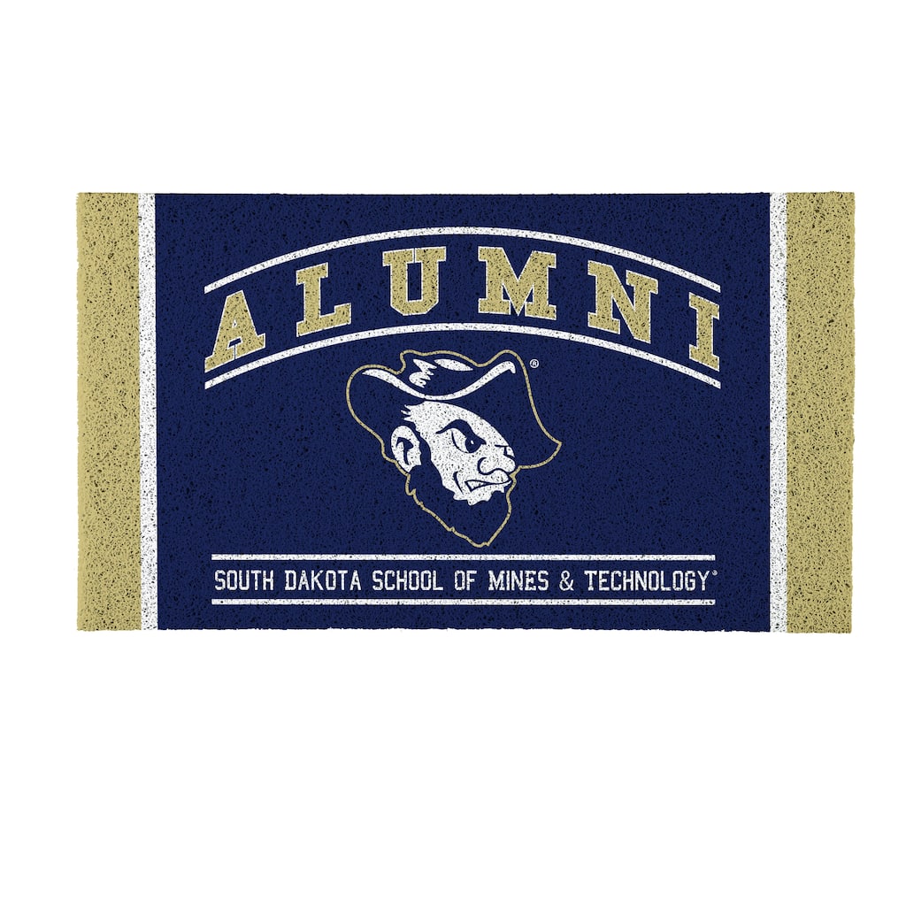 28 in. x 16 in. South Dakota School of Mines Alumni Full Color PVC Door Mat