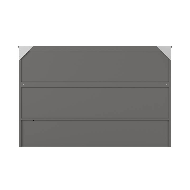 AFI Raleigh Queen Solid Wood Murphy Bed Chest with Mattress