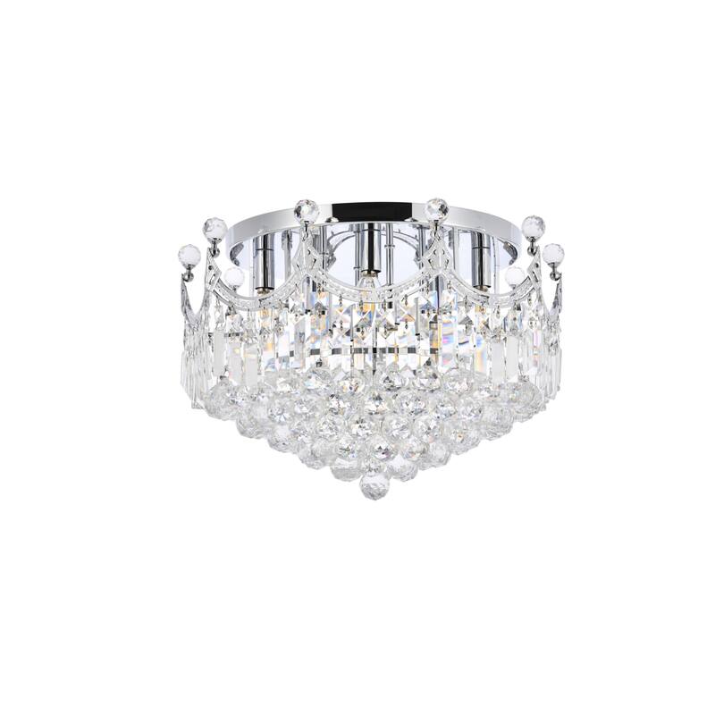 Elegant Lighting V8949F20/RC Corona 9 Light 20" Wide Semi-Flush