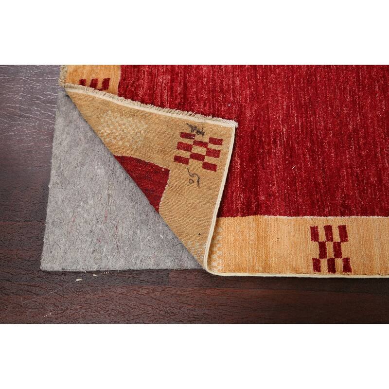 Gabbeh Kashkoli Oriental Hallway Runner Rug Wool Hand-knotted Carpet - 2'8" x 8'5"