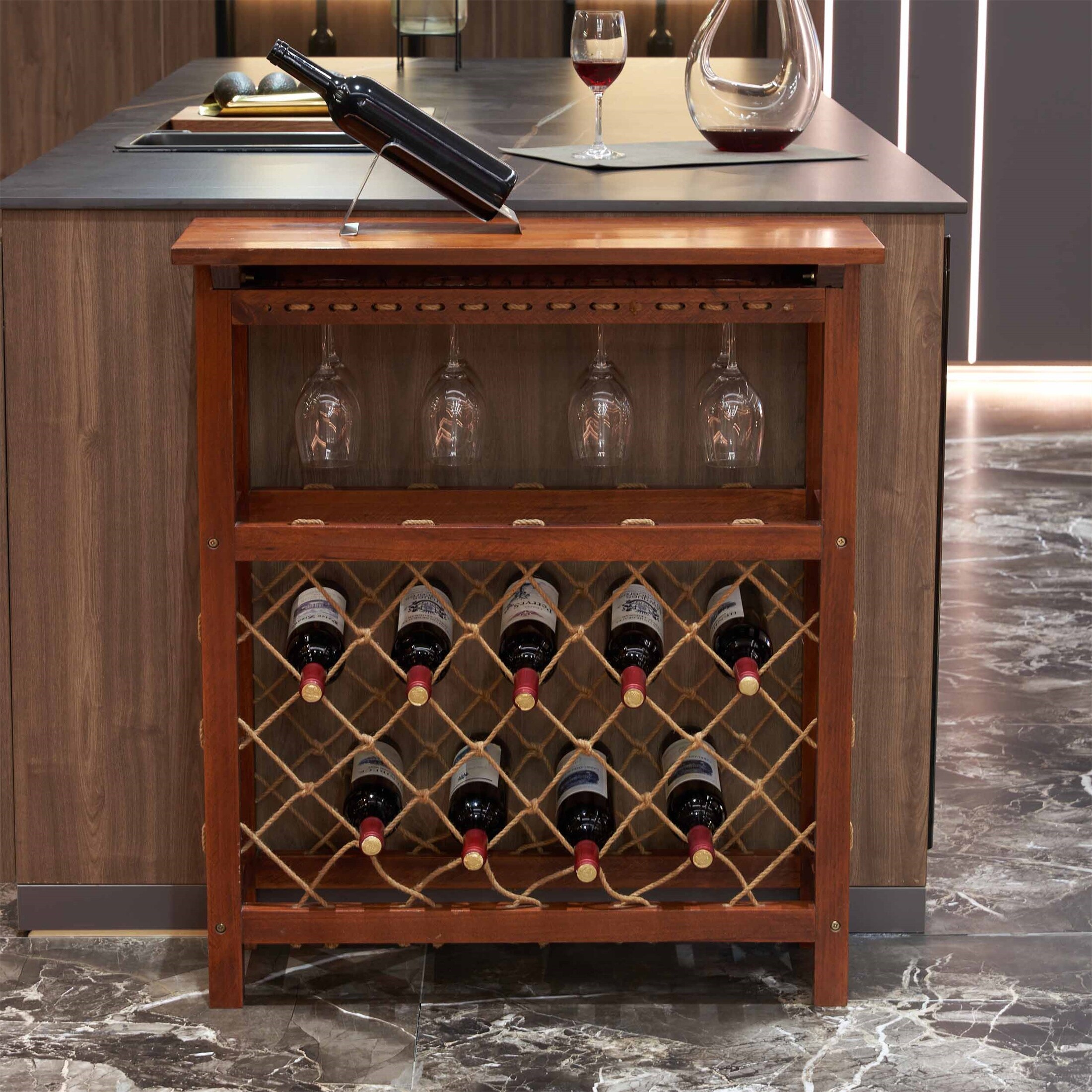 Countertop wine rack bed bath and beyond 2025