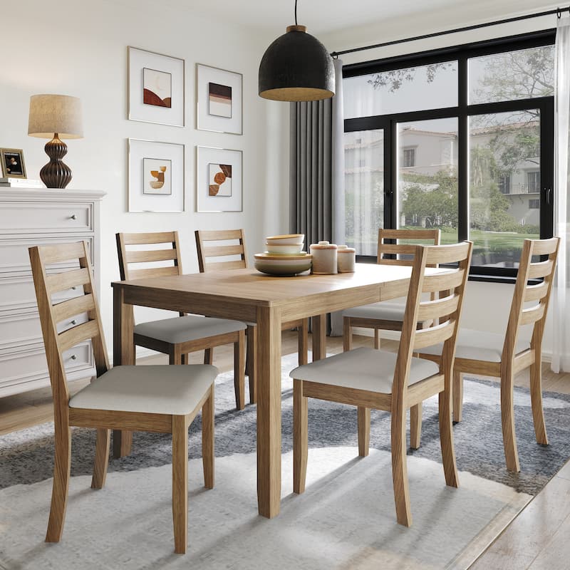 CraftPorch Simple Timeless 7-piece Wooden Dining Set