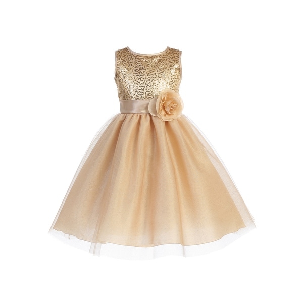 gold sequin junior bridesmaid dresses