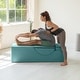preview thumbnail 41 of 39, Avana Kami Convertible Chaise / Yoga & Massage - 2-In-1 Ottoman with Concealed Fold Out Yoga Lounge Chair, Microvelvet